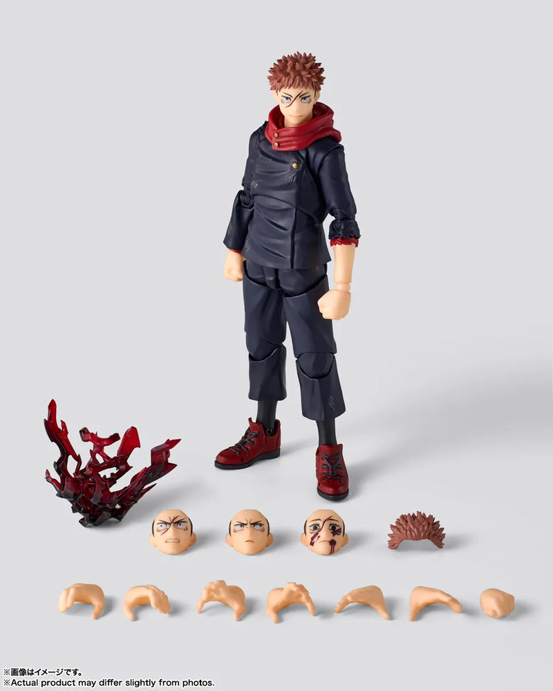 BANDAI S.H.Figuarts Jujutsu Kaisen Yuji Itadori 120% Potential Action Figure
