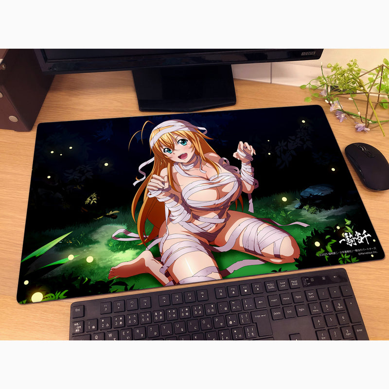 Curtain Damashii Ikkitousen Hakufu Sonsaku Tsutsumikirenai Hakairyoku Rubber Mat