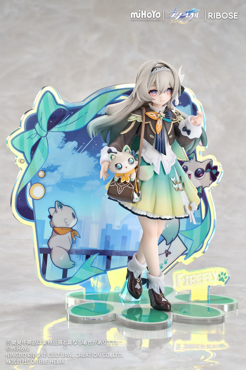 RIBOSE RISE UP+ Honkai Star Rail Chibi Cat Series Figure Firefly Ver. JAPAN
