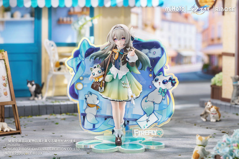 RIBOSE RISE UP+ Honkai Star Rail Chibi Cat Series Figure Firefly Ver. JAPAN