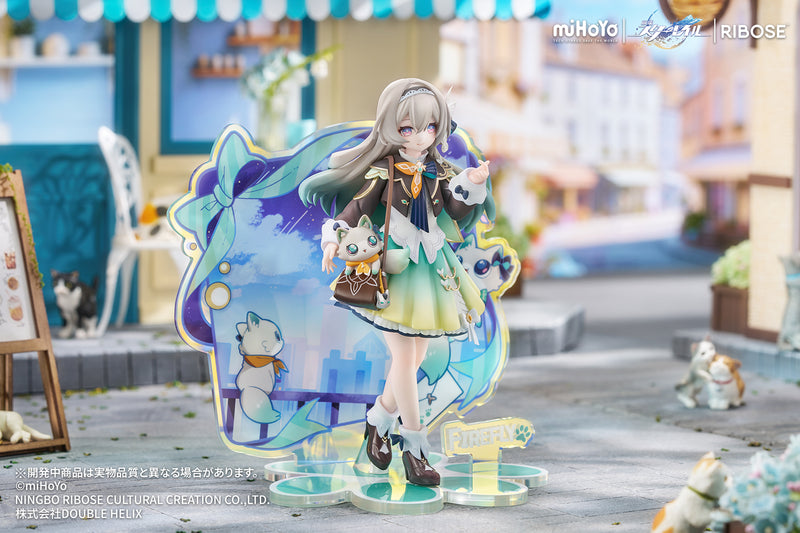 RIBOSE RISE UP+ Honkai Star Rail Chibi Cat Series Figure Firefly Ver. JAPAN