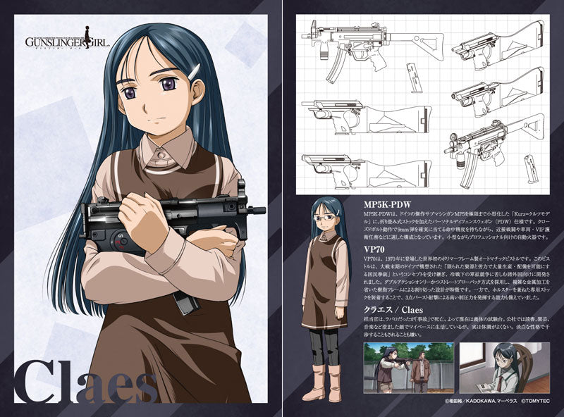 Tomytec LittleArmory LA-GG03 Gunslinger Girl Claes MP5 VP70 Type 1/12 Model Kit