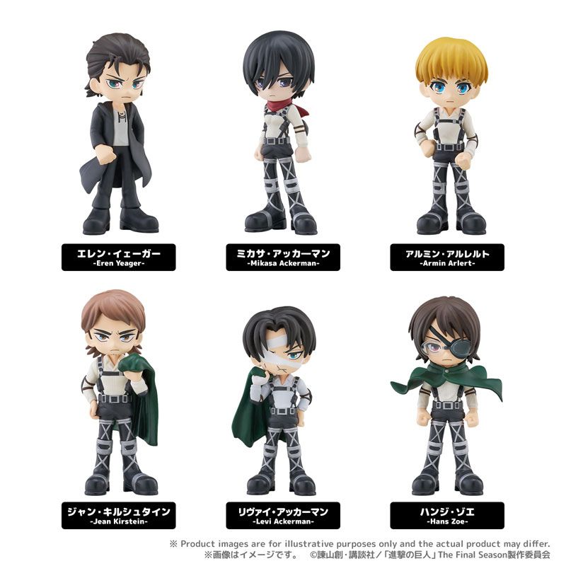 Bushiroad Creative PalVerse Attack on Titan The Final Season Figure 6Pack Box