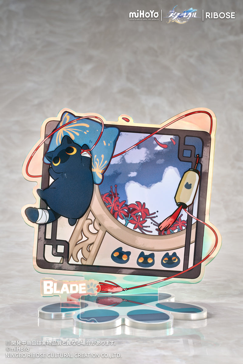 RIBOSE RISE UP+ Honkai Star Rail Chibi Cat Series Blade Ver. Figure JAPAN