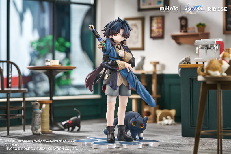 RIBOSE RISE UP+ Honkai Star Rail Chibi Cat Series Blade Ver. Figure JAPAN