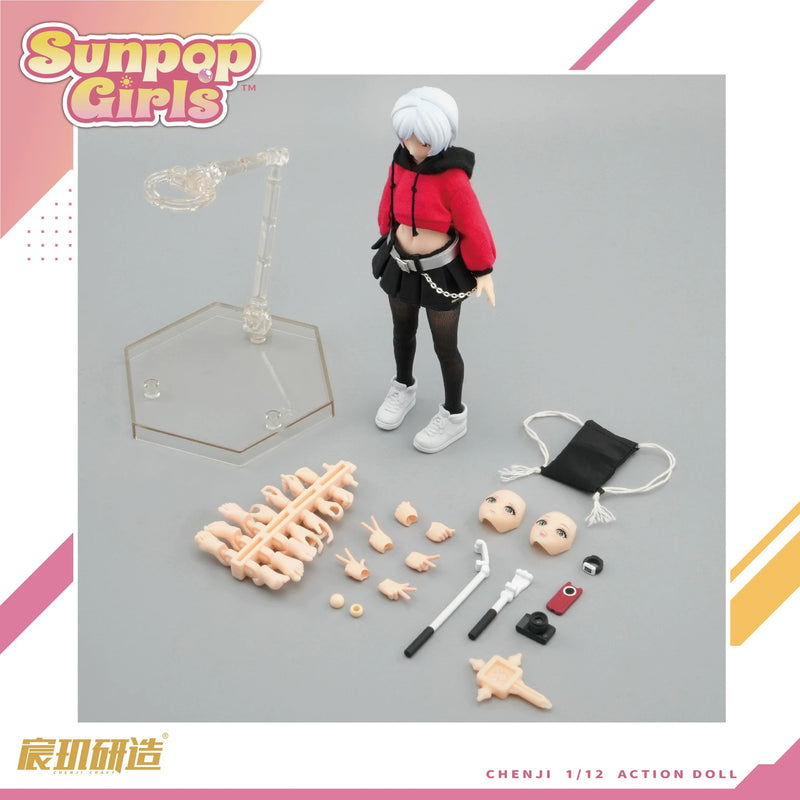 CHENJI CRAFT Sunpop Girl SPG-001 Gu Yucheng 1/12 Action Figure JAPAN OFFICIAL