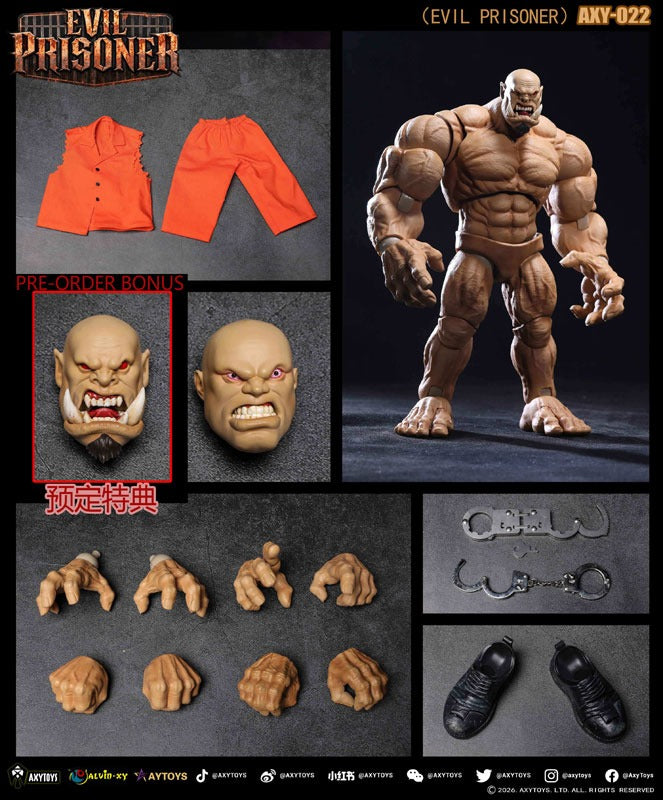AXYTOYS Evil Prisoner AXY-022 Original Color 1/12 Action Figure JAPAN OFFICIAL