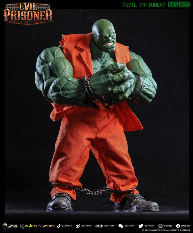 AXYTOYS Evil Prisoner AXY-023 Green Color 1/12 Action Figure JAPAN OFFICIAL