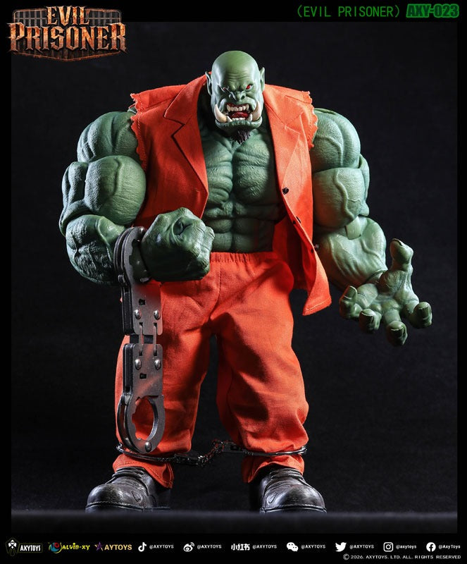 AXYTOYS Evil Prisoner AXY-023 Green Color 1/12 Action Figure JAPAN OFFICIAL