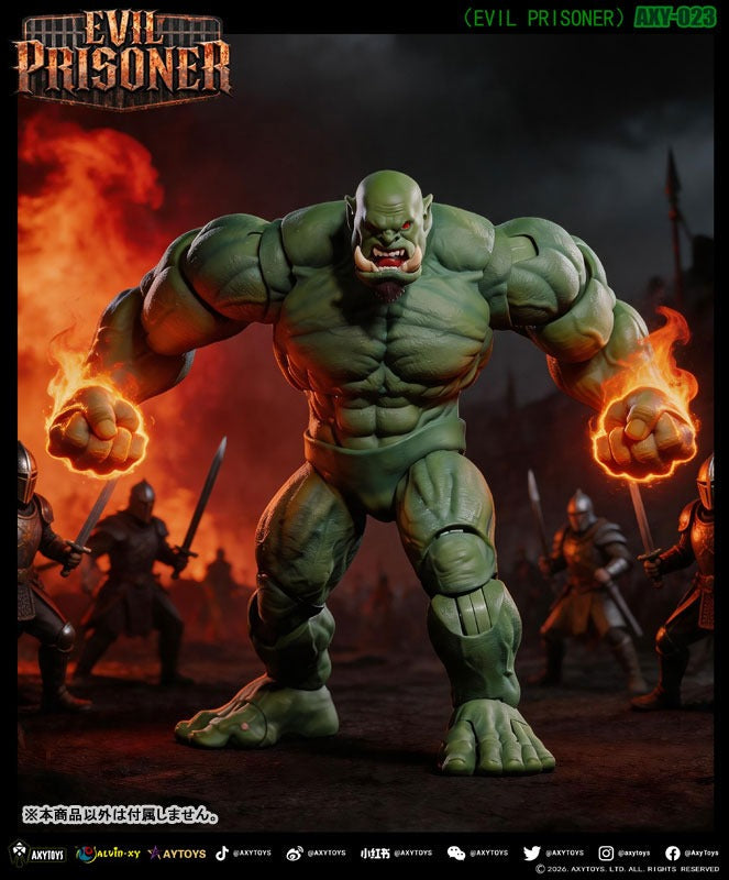 AXYTOYS Evil Prisoner AXY-023 Green Color 1/12 Action Figure JAPAN OFFICIAL