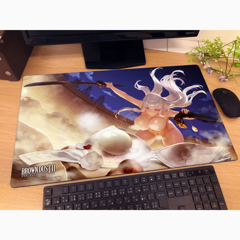 Curtain Damashii Brown Dust 2 Blade Onsen Swordfighter Rubber Mat JAPAN OFFICIAL