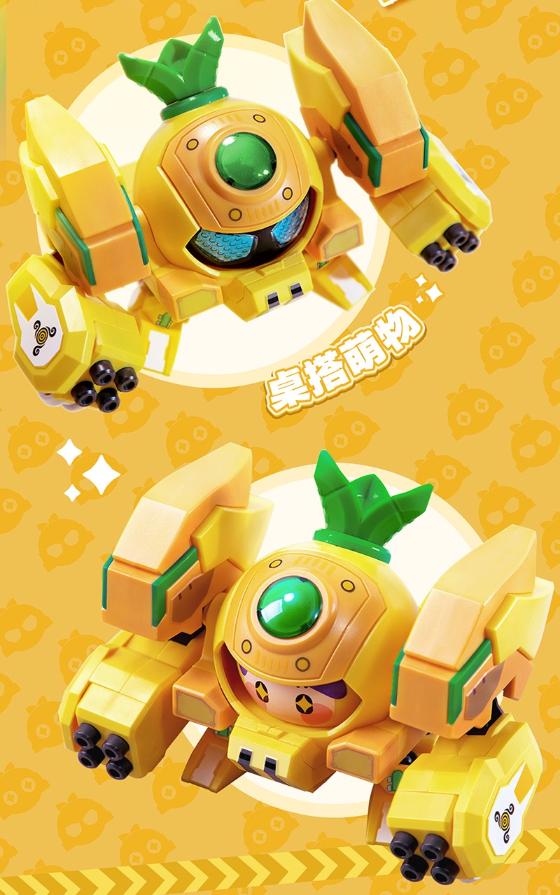 Yilichuangwan Fruity ROBO QROBO Pineapple Slasher Model Kit JAPAN OFFICIAL