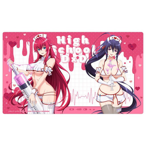 High School D x D HERO Rias & Akeno White Nurse New Illustration Rubber Mat