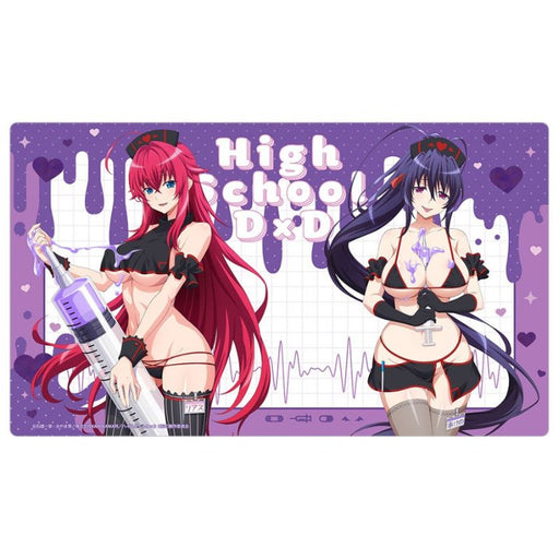 High School D x D HERO Rias & Akeno Black Nurse New Illustration Rubber Mat