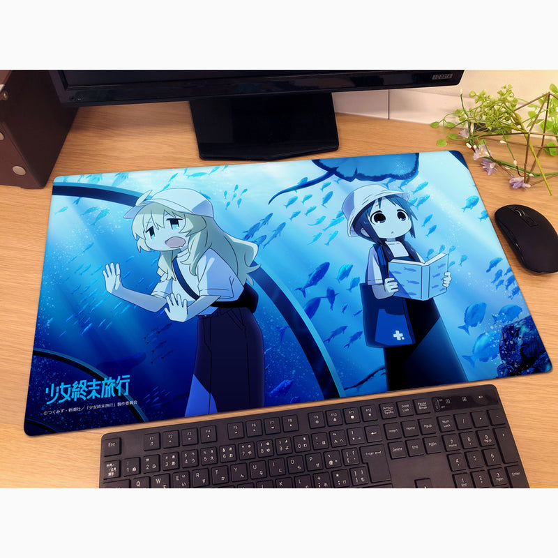 Curtain Damashii Girls' Last Tour Aquarium New Illustration Rubber Mat JAPAN