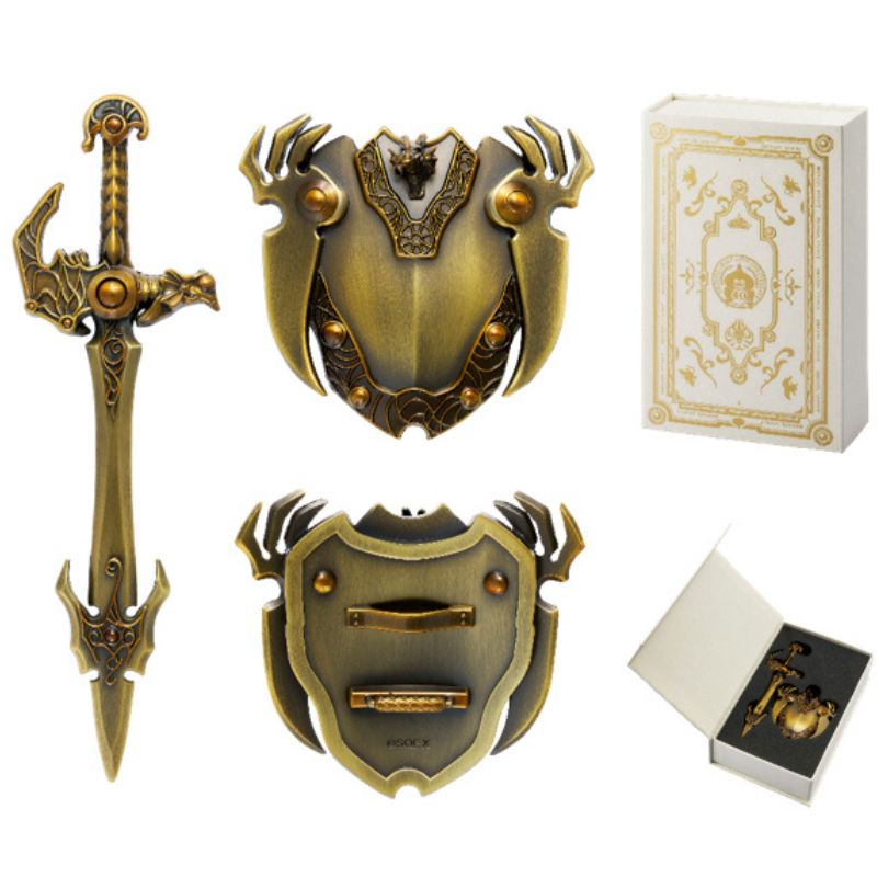 Metallic Items Gallery Special Zenithian Sword & Zenithian Shield 40th Figure