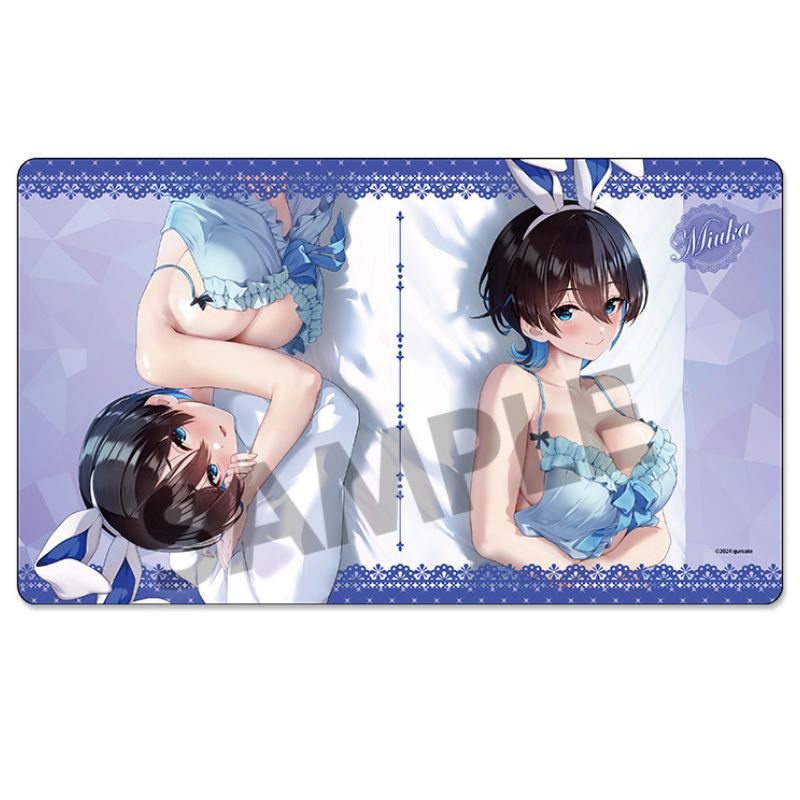 Bunny Garden Miuka Sleeping Together ver. New Illustration Rubber Mat JAPAN