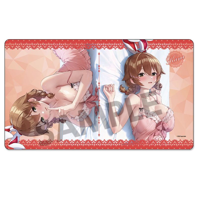 Bunny Garden Kana Sleeping Together ver. New Illustration Rubber Mat JAPAN