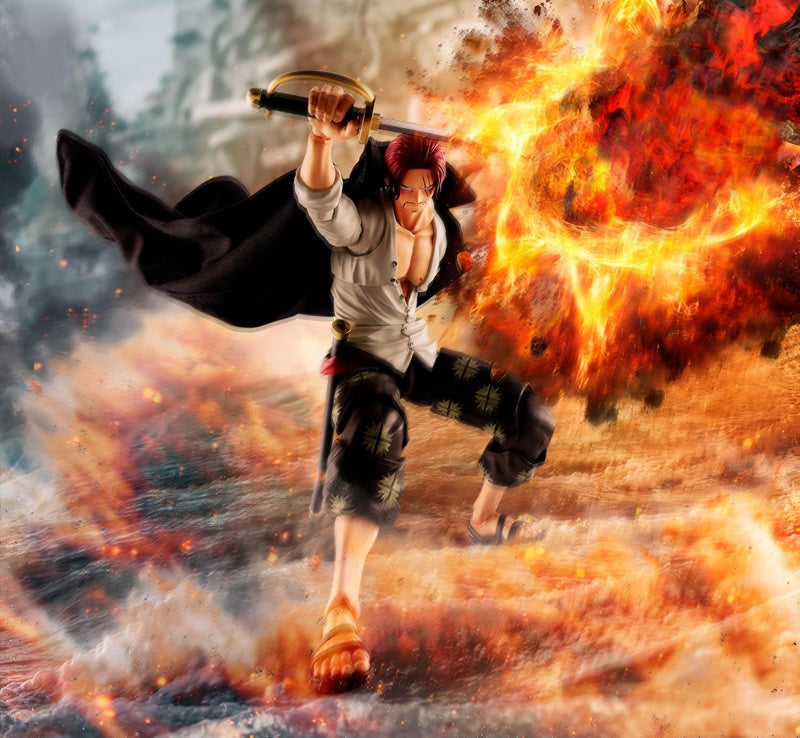 BANDAI S.H.Figuarts One Piece Shanks Summit War of Marineford Action Figure