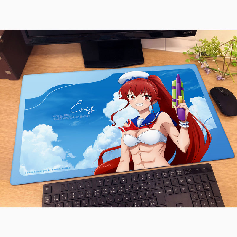 Mushoku Tensei Eris Marine Sailor Swimsuit New Illustration Rubber Mat JAPAN