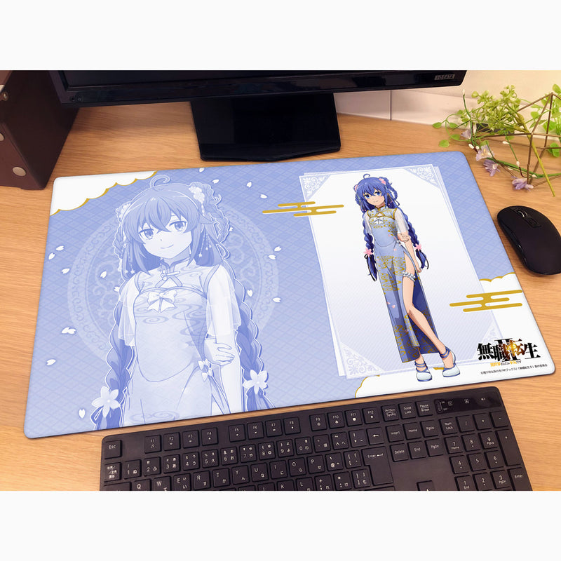 Curtain Damashii Mushoku Tensei Roxy Chinese Dress New Illustration Rubber Mat