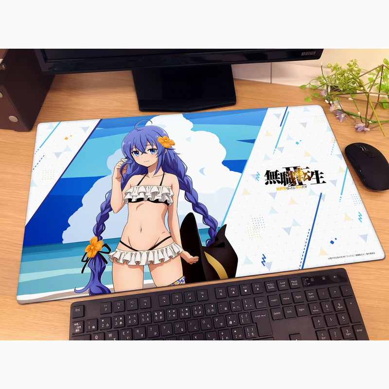 Curtain Damashii Mushoku Tensei Roxy Swimsuit New Illustration Rubber Mat JAPAN