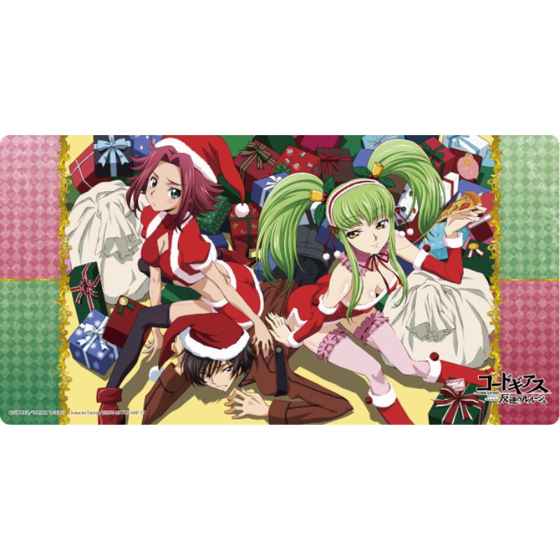 Character All Purpose Rubber Mat Slim Lelouch & C.C. & Kallen Christmas Ver.