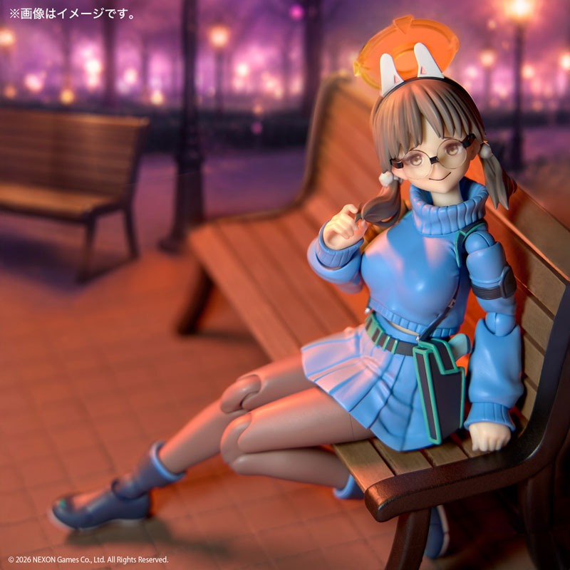 Kaiyodo Revoltech Blue Archive Moe Action Figure JAPAN OFFICIAL
