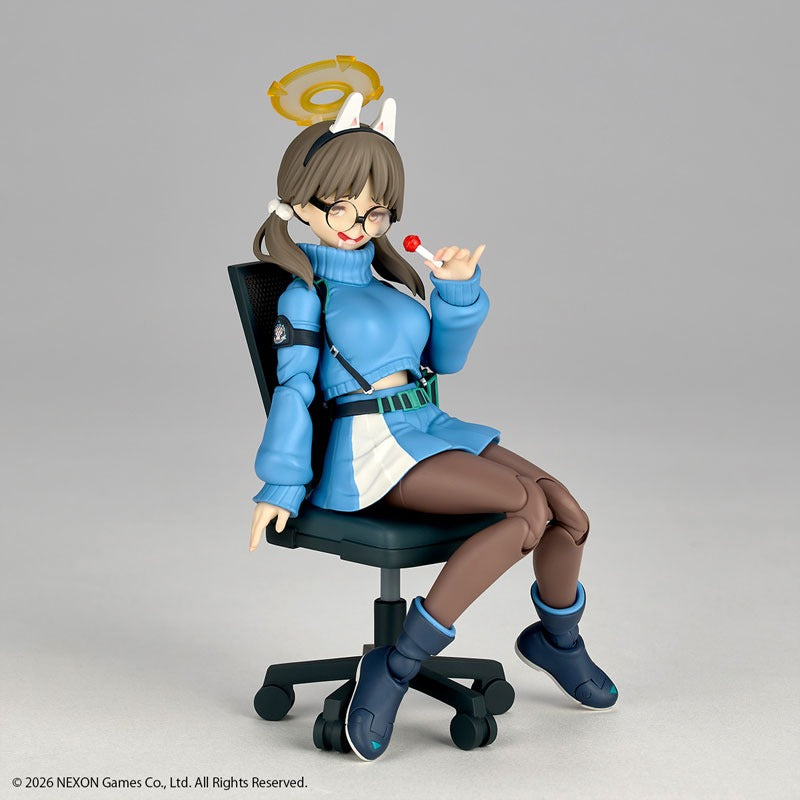 Kaiyodo Revoltech Blue Archive Moe Action Figure JAPAN OFFICIAL