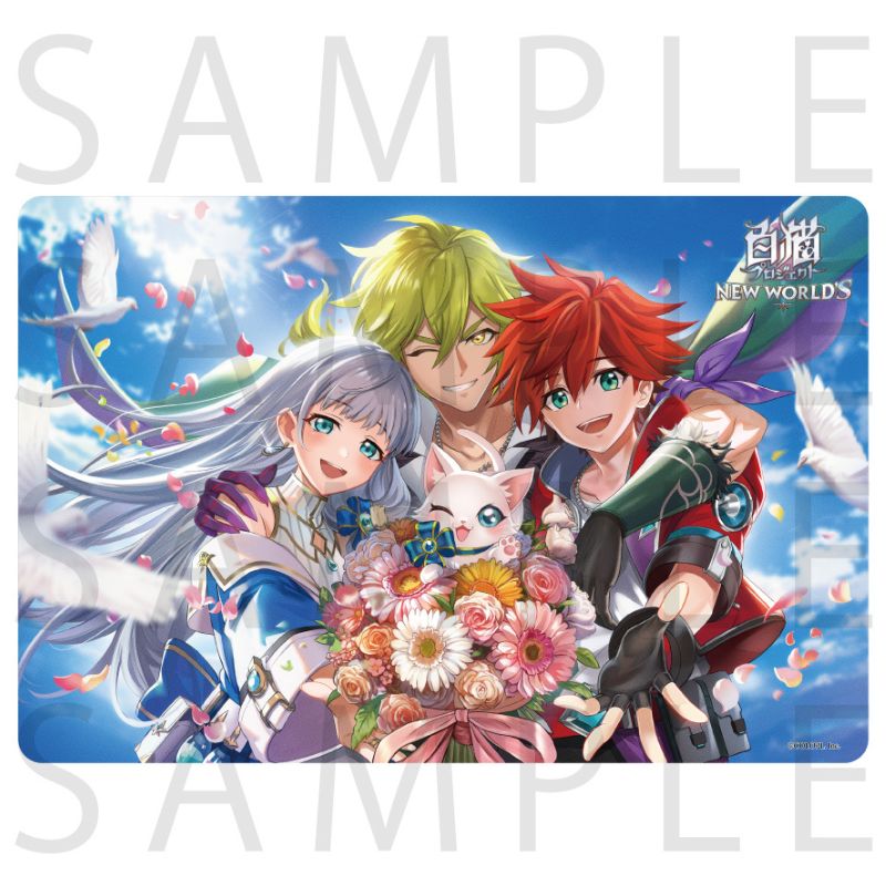 Stella Notes Shironeko Project NEW WORLD'S 12th Anniversary KV1 Rubber Mat JAPAN