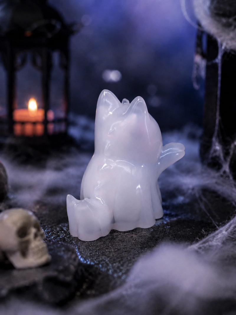 HOTRU Ghost Cat Translucent Ver. Non Scale Figure JAPAN OFFICIAL