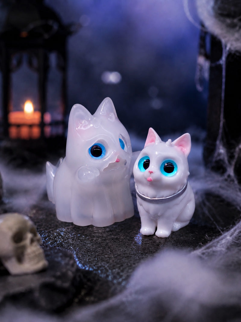 HOTRU Ghost Cat Translucent Ver. Non Scale Figure JAPAN OFFICIAL