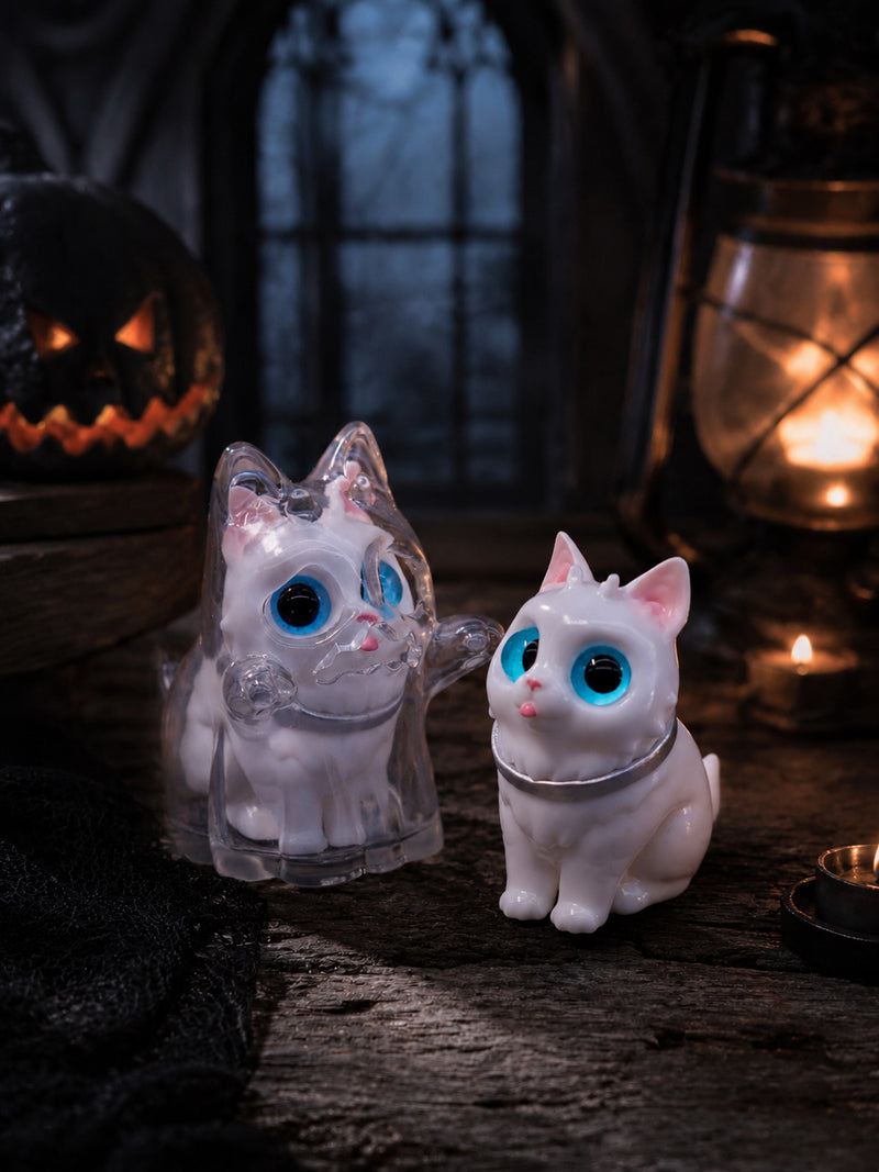 HOTRU Ghost Cat Transparent Ver. Non Scale Figure JAPAN OFFICIAL