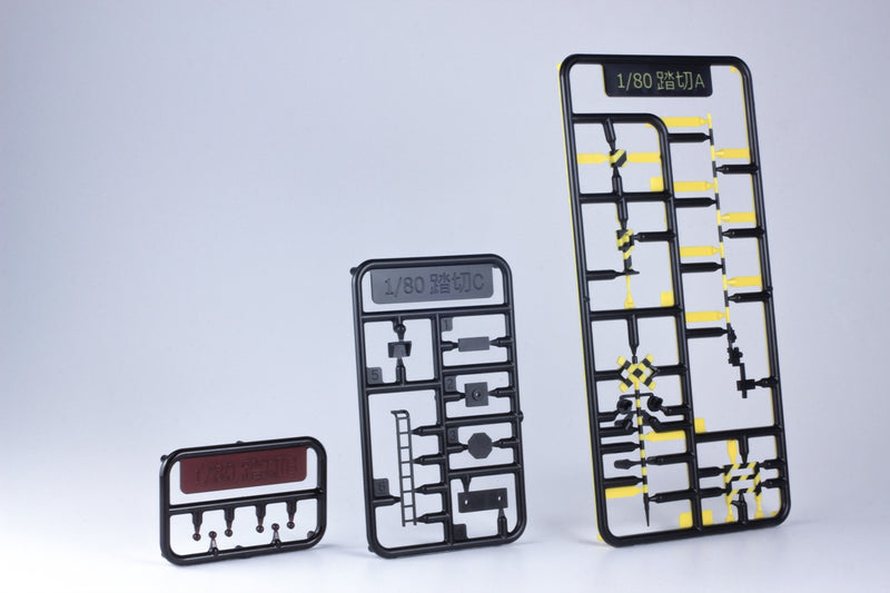 Plum 2 Color Mold Rail Crossing 1/80 Model Kit JAPAN OFFICIAL