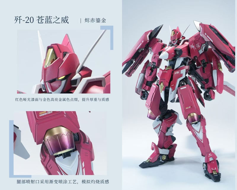 X-PLAY Long Hun Zhang Ji Series J-20 Cang Wei Jin Chi Liu Jin Ver. Model Kit