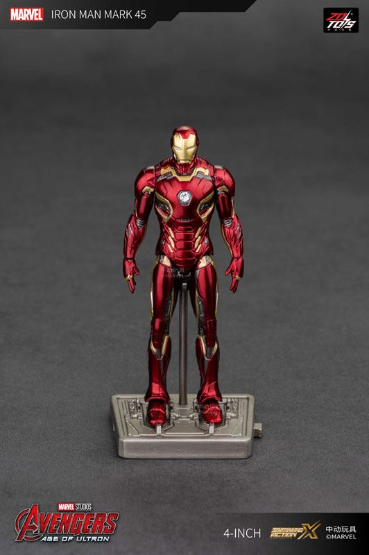 ZD Toys 4 Inch Iron Man MK45 Figure JAPAN OFFICIAL