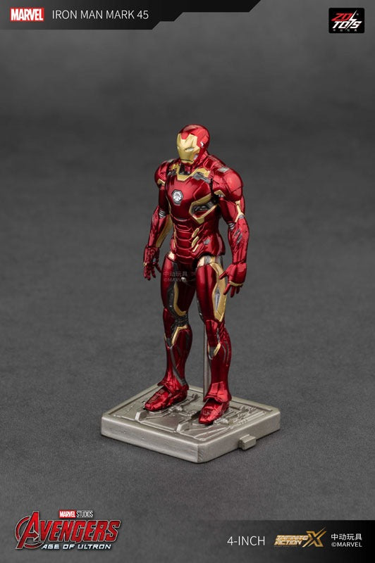 ZD Toys 4 Inch Iron Man MK45 Figure JAPAN OFFICIAL
