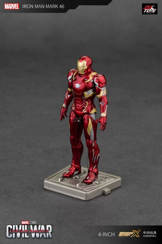 ZD Toys 4 Inch Iron Man MK46 Figure JAPAN OFFICIAL
