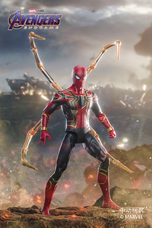 ZD Toys Iron Spider Man S 14 Inch Action Figure JAPAN OFFICIAL