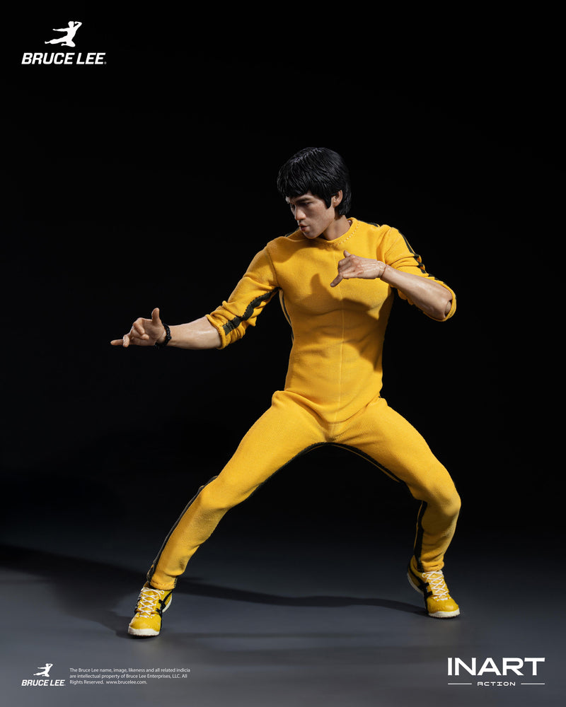 INART Bruce Lee Yellow Jumpsuit 1/12 Action Figure JAPAN OFFICIAL