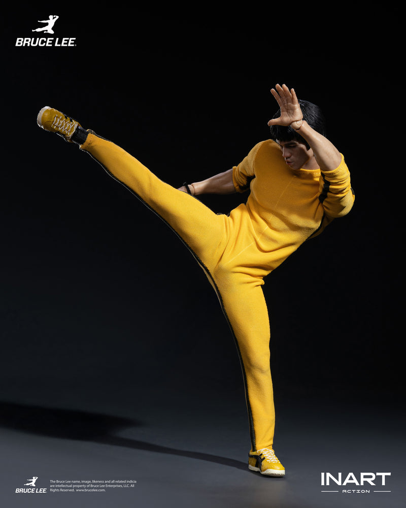 INART Bruce Lee Yellow Jumpsuit 1/12 Action Figure JAPAN OFFICIAL