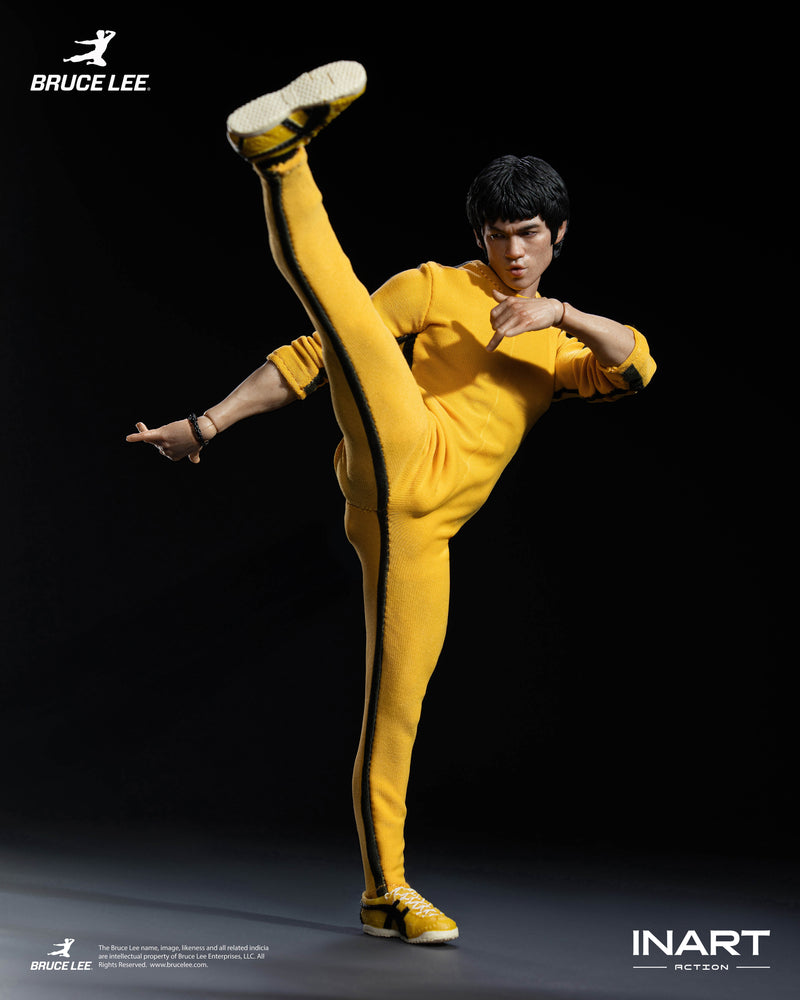 INART Bruce Lee Yellow Jumpsuit 1/12 Action Figure JAPAN OFFICIAL