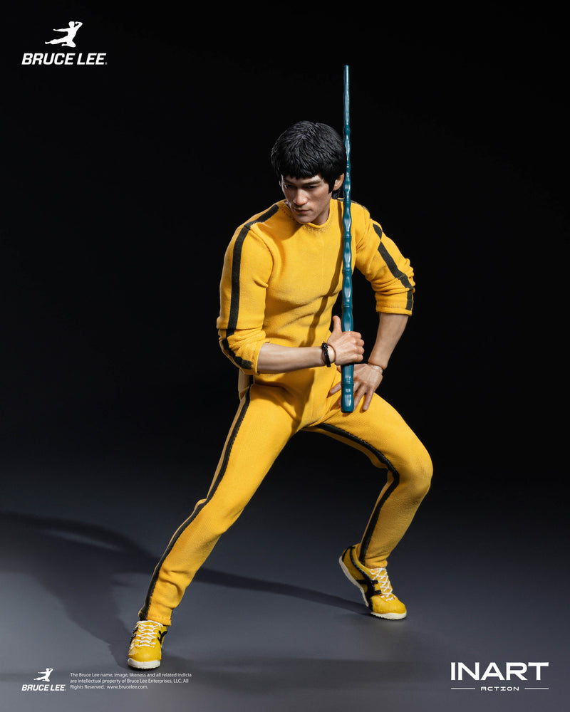 INART Bruce Lee Yellow Jumpsuit 1/12 Action Figure JAPAN OFFICIAL