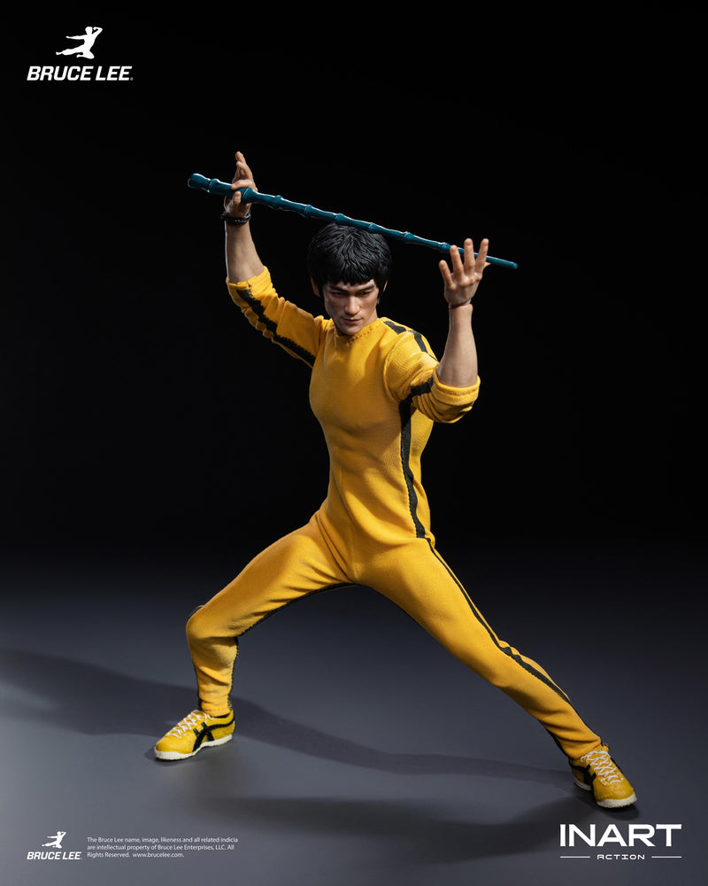 INART Bruce Lee Yellow Jumpsuit 1/12 Action Figure JAPAN OFFICIAL