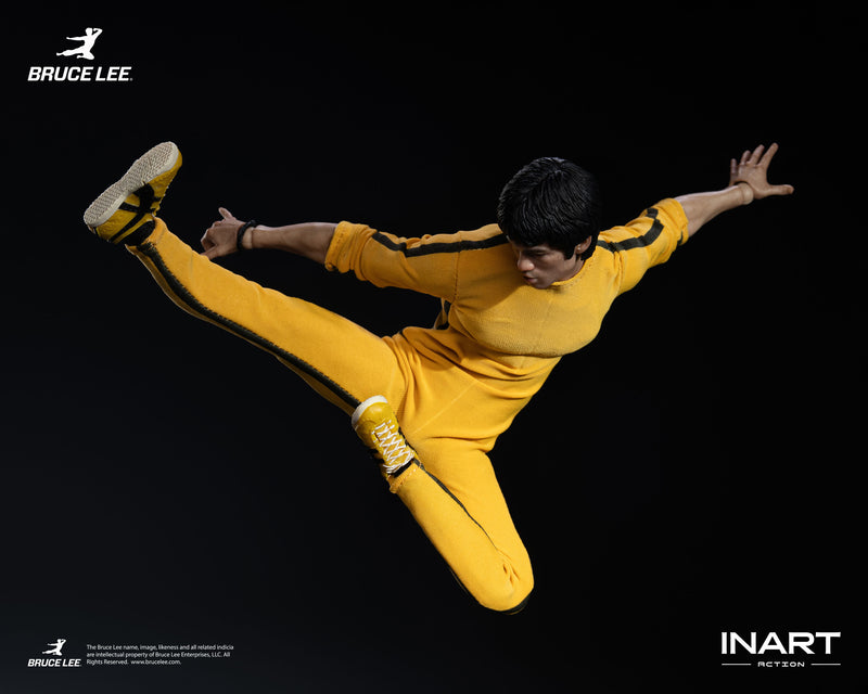 INART Bruce Lee Yellow Jumpsuit 1/12 Action Figure JAPAN OFFICIAL