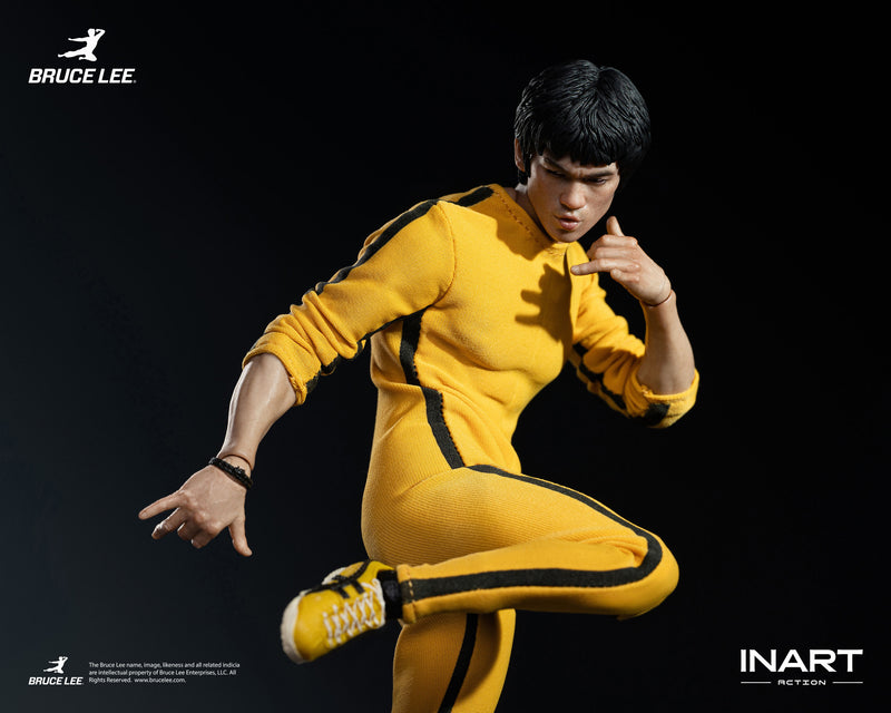 INART Bruce Lee Yellow Jumpsuit 1/12 Action Figure JAPAN OFFICIAL