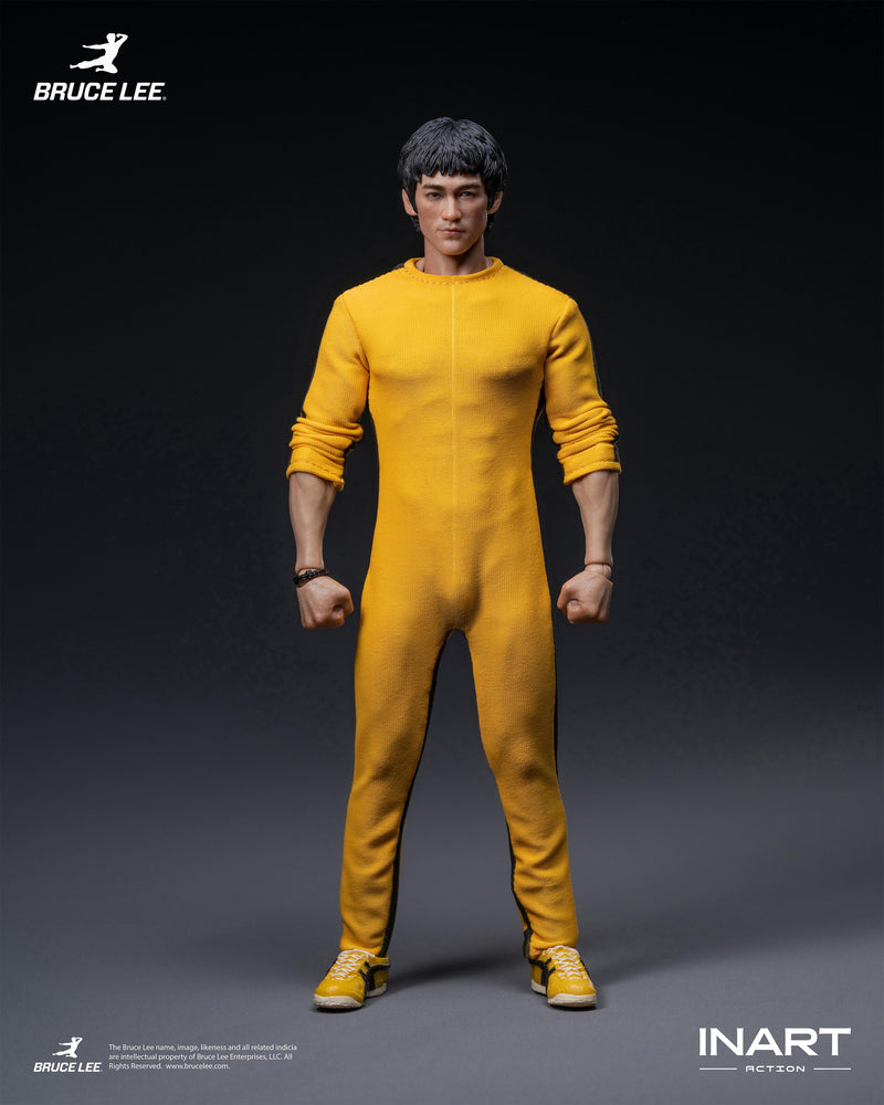INART Bruce Lee Yellow Jumpsuit 1/12 Action Figure JAPAN OFFICIAL