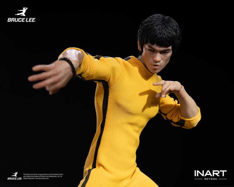 INART Bruce Lee Yellow Jumpsuit 1/12 Action Figure JAPAN OFFICIAL