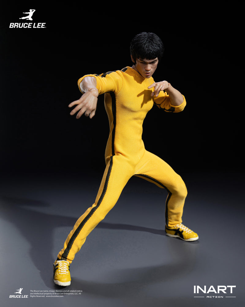 INART Bruce Lee Yellow Jumpsuit 1/12 Action Figure JAPAN OFFICIAL