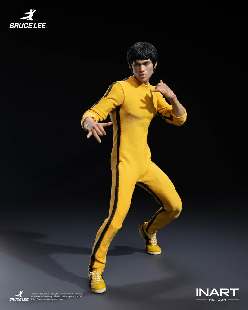 INART Bruce Lee Yellow Jumpsuit 1/12 Action Figure JAPAN OFFICIAL